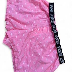 Y2K 2000s style Victorias Secret PINK fold over sleepwear boxer shorts